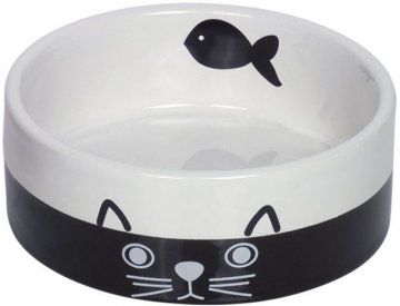 Nobby keramická miska pro kočky černobílá 12 cm