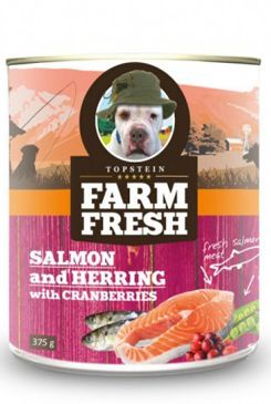 Farm Fresh Dog Salmon&Herring+Cranberries konzer 375g Farm Fresh Dog Salmon&Herring+Cranberries konzer 375g