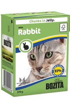 Bozita Cat kousky v želé s králičím masem TP 16x370g Bozita Cat kousky v želé s králičím masem TP 16x370g
