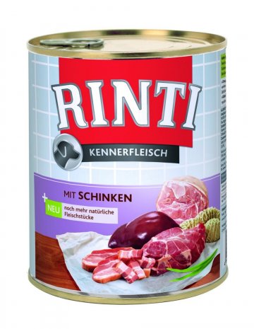 Finnern Rinti konzerva pro psy šunka 12x800g Finnern Rinti konzerva pro psy šunka 12x800g