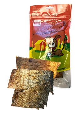 Pochoutka sušená MAPES lososové placičky 100g Pochoutka sušená MAPES lososové placičky 100g