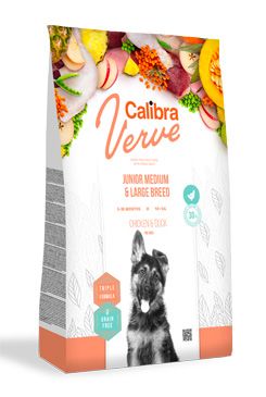 Calibra Dog Verve GF Junior M&L Chicken&Duck 2kg Calibra Dog Verve GF Junior M&L Chicken&Duck 2kg