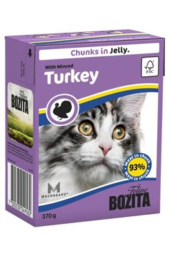 Bozita Cat kousky v želé s krůtím masem TP 16x370g Bozita Cat kousky v želé s krůtím masem TP 16x370g