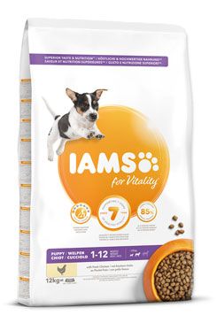 Iams Dog Puppy Small&Medium Chicken 12kg