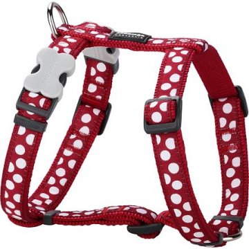 Postroj RD 15 mm x 36-54 cm - White Spots on Red Postroj RD 15 mm x 36-54 cm - White Spots on Red