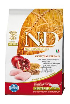 N&D LG CAT Neutered Chicken & Pomegranate 5kg