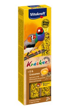 Vitakraft Bird Kräcker exoti egg finch tyč 2ks Vitakraft Bird Kräcker exoti egg finch tyč 2ks