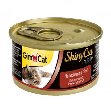 Konzerva Shiny cat Kure s hovezim 70g (24x) Konzerva Shiny cat Kure s hovezim 70g (24x)
