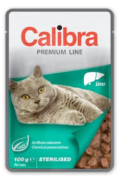 Calibra Cat kapsa Premium Sterilised Liver 6x100g