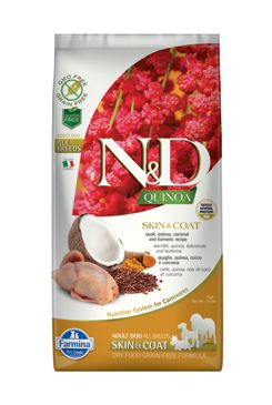 N&D Quinoa DOG Skin & Coat Quail & Coconut 7kg N&D Quinoa DOG Skin & Coat Quail & Coconut 7kg