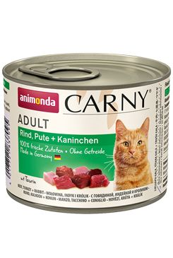 Animonda konz. kočka Adult hov/krůta/králík 200g