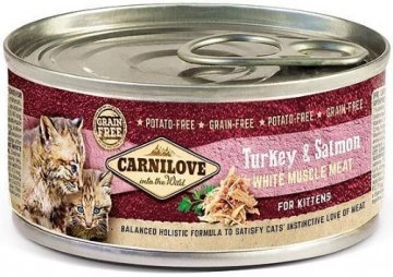 Carnilove WMM Turkey & Salmon for Kittens 100g