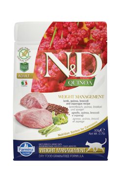 N&D Quinoa CAT Weight Management Lamb & Broccoli 300g N&D Quinoa CAT Weight Management Lamb & Broccoli 300g