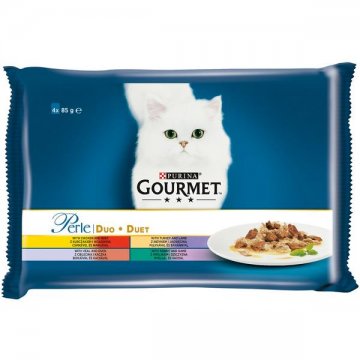 Kapsičky Gourmet Perle Duo Multipack Masové Duo 4x85g