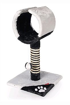Škrábadlo ORFEUS antracit/ světle modrá 35 x 35 x 61cm Škrábadlo ORFEUS antracit/ světle modrá 35 x 35 x 61cm