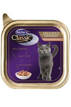 Butcher's Cat Pro Series Del.Dinner losos vanička 100g Butcher's Cat Pro Series Del.Dinner losos vanička 100g