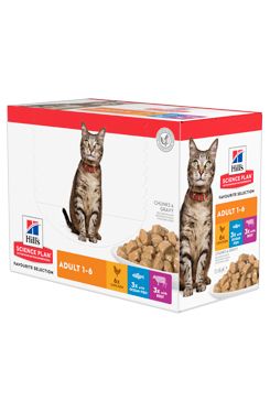 Hill's Fel. kapsa Adult Chicken&Beef&Ocean fish 36x85g Hill's Fel. kapsa Adult Chicken&Beef&Ocean fish 36x85g