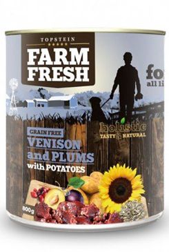 Farm Fresh Dog Venision&Plums+Potatoes konzerva 800g Farm Fresh Dog Venision&Plums+Potatoes konzerva 800g
