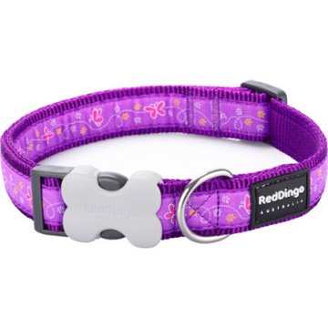 Obojek RD 20 mm x 30-47 cm - Butterfly Purple Obojek RD 20 mm x 30-47 cm - Butterfly Purple