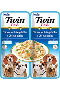 Churu Dog Twin Packs Chick & Veg.&Cheese in Broth 80g