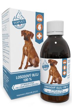 Lososový olej pro psy TOPVET 200ml Lososový olej pro psy TOPVET 200ml