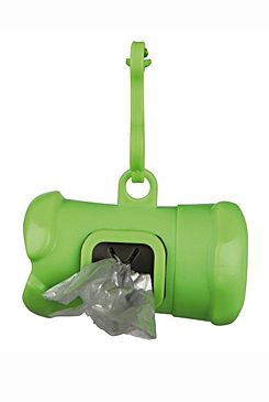 Pouzdro plast +sáčky na psí exkrementy KOST zelená TR Pouzdro plast +sáčky na psí exkrementy KOST zelená TR