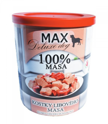 MAX deluxe kostky libové svaloviny 800g MAX deluxe kostky libové svaloviny 800g