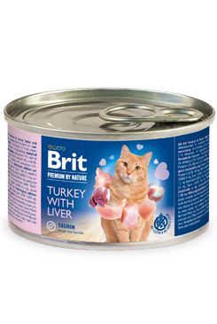Brit Premium Cat by Nature konz Turkey&Liver 200g Brit Premium Cat by Nature konz Turkey&Liver 200g