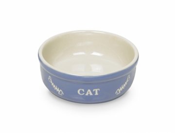 Nobby Cat keramická miska 13,5 cm modrá