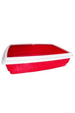 WC kočka Katja Jumbo s okrajem 50x40x14cm červená WC kočka Katja Jumbo s okrajem 50x40x14cm červená