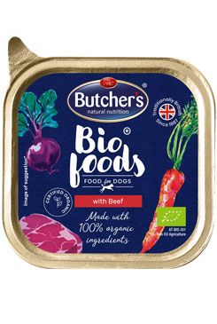 Butcher's Dog Bio s hovězím vanička 150g Butcher's Dog Bio s hovězím vanička 150g