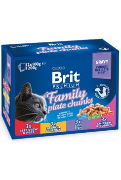 Brit Premium Cat kapsa Family Plate 1200g…