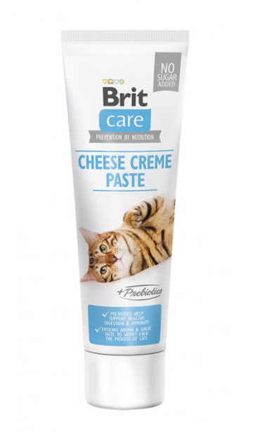 Brit Care Cat Paste Cheese Creme enriched with Prebiotics 100g Brit Care Cat Paste Cheese Creme enriched with Prebiotics 100g
