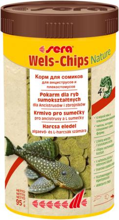 Sera speciální krmivo pro krunýřovité sumečky Wels-Chips 250ml