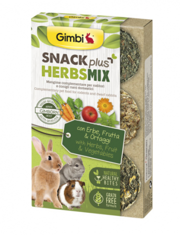 GIMBI Snack Plus bylinky MARIG.-banan 50G