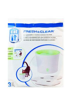 Náhradní filtr molitan+uhlí pro fontány CAT IT NEW 3ks Náhradní filtr molitan+uhlí pro fontány CAT IT NEW 3ks