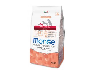 MONGE Dog Mini Adult Losos, rýže 27/14 2,5kg