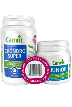 Canvit Chondro Super 230g+Canvit Junior pro psy 100g Canvit Chondro Super 230g+Canvit Junior pro psy 100g