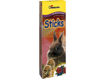 Gimbi Sticks králík lesní plody 2ks Gimbi Sticks králík lesní plody 2ks