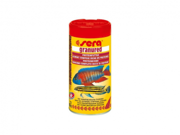 Sera základní krmivo pro dravé cichlidy Granured 250ml Sera základní krmivo pro dravé cichlidy Granured 250ml