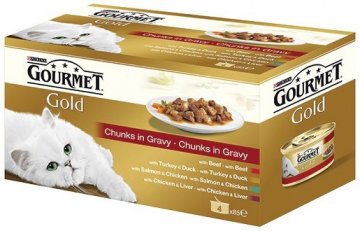 Gourmet Gold multipack Exotic - kousky masa ve šťávě 48x85g Gourmet Gold multipack Exotic - kousky masa ve šťávě 48x85g