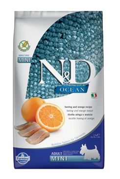 N&D OCEAN DOG Adult Mini Herring & Orange 2,5kg N&D OCEAN DOG Adult Mini Herring & Orange 2,5kg