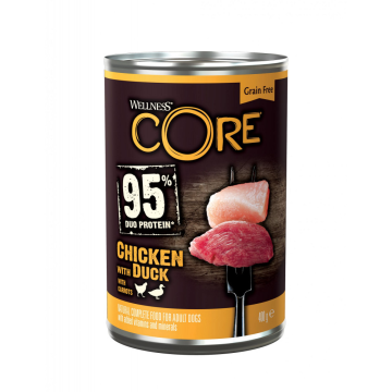 Konz.Wellness Core CORE 95 Dog kuře a kachna 400g