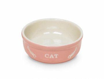 Nobby Cat keramická miska 13,5 cm růžová