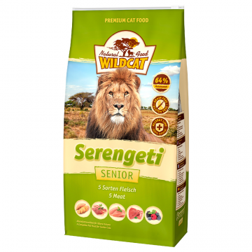 WildCat Serengeti Senior 500g - 5 druhů mas s…
