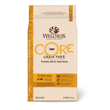 Wellness Core Cat Sterilised kure a kruta 1,75kg