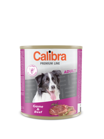 Calibra Dog Premium Adult konzerva zvěřina a hovězí 800g Calibra Dog Premium Adult konzerva zvěřina a hovězí 800g