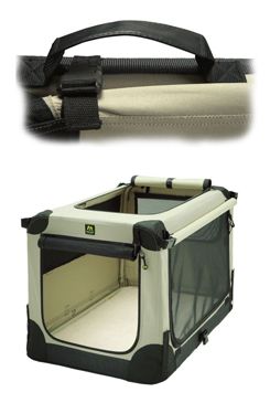 Přepravka MAELSON pro psy nylon Béžová L/82x59x59cm Přepravka MAELSON pro psy nylon Béžová L/82x59x59cm