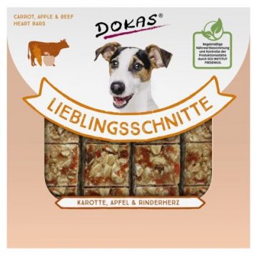 Dokas – Fit tyčinky – mrkev, jablko a hovězí srdce 80 g Dokas – Fit tyčinky – mrkev, jablko a hovězí srdce 80 g