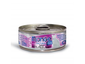 MONGE Cat tuňák,kuřecí, hovězí 80g/24bal. MONGE Cat tuňák,kuřecí, hovězí 80g/24bal.